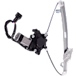 Rear, Driver Side Power Window Regulator, With Motor
