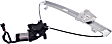 Rear, Driver Side Power Window Regulator, With Motor