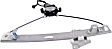 Rear, Driver Side Power Window Regulator, With Motor