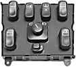Rear, Driver or Passenger Side Window Switch Black 8 Buttons
