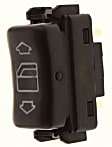 1990 Mercedes Benz 190E - Front Or Rear, Driver Side Window Switch, Black