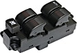 Front, Driver Side Window Switch, Black, 5-Button