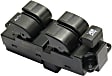 Front, Driver Side Window Switch, Black, 5-Button