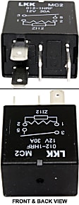 Cornering Light Relay, 30 amps, 12V, Blade Terminal Type