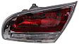 Passenger Side, Inner Tail Light, with Bulb, Halogen, Clear and Red Lens