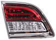 Driver Side, Inner Tail Light, with Bulb, Halogen, Clear and Red Lens