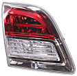 Driver Side, Inner Tail Light, with Bulb, Halogen, Clear and Red Lens