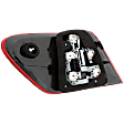 Passenger Side Tail Light, with Bulb, Halogen, Clear and Red Lens, With Sport Package