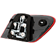 Driver Side Tail Light, with Bulb, Halogen, Clear and Red Lens, With Sport Package