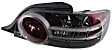 Passenger Side Tail Light, without Bulb, Halogen, Clear and Red Lens