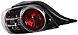 Driver Side Tail Light, without Bulb, Halogen, Clear and Red Lens