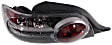 Driver Side Tail Light, without Bulb, Halogen, Clear and Red Lens