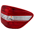 Passenger Side Tail Light, with Bulb, Halogen, Amber, Clear and Red Lens, Without AMG Styling and Sport Package, (164) Chassis