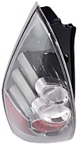 Driver Side Tail Light, with Bulb, Halogen, Clear and Red Lens