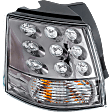 Driver Side, Outer Tail Light, with Bulb, Halogen, Clear Lens, CAPA CERTIFIED