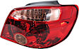 Passenger Side Tail Light, with Bulb, Halogen, Amber, Clear and Red Lens
