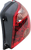 Passenger Side Tail Light, with Bulb, Halogen, Amber, Clear and Red Lens