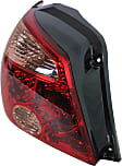 Driver Side Tail Light, with Bulb, Halogen, Amber, Clear and Red Lens