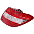 Passenger Side Tail Light, with Bulb, Halogen, Clear and Red Lens, Without LED Turn Signal, Without Curve Lighting System