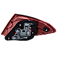 Driver Side Tail Light, with Bulb, Halogen, Clear and Red Lens, Without LED Turn Signal, Without Curve Lighting System