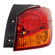 Passenger Side, Outer Tail Light, with Bulb, Halogen, Amber and Red Lens, Production date To December 2016