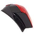 Passenger Side, Outer Tail Light, with Bulb, Halogen, Amber and Red Lens, Production date To December 2016, CAPA CERTIFIED