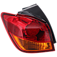 Driver Side, Outer Tail Light, with Bulb, Halogen, Amber and Red Lens, To 12-16
