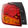 Driver Side, Outer Tail Light, with Bulb, Halogen, Amber and Red Lens, To 12-16, CAPA CERTIFIED