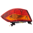Driver Side, Outer Tail Light, with Bulb, Halogen, Amber and Red Lens, To 12-16, CAPA CERTIFIED