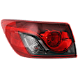 Driver Side, Outer Tail Light, with Bulb, Halogen, Clear and Red Lens, 6 Cyl., 3.7L Engine