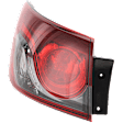 Driver Side, Outer Tail Light, with Bulb, Halogen, Clear and Red Lens, 6 Cyl., 3.7L Engine