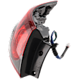 Driver Side, Outer Tail Light, with Bulb, Halogen, Clear and Red Lens, 6 Cyl., 3.7L Engine