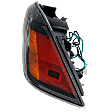 Passenger Side, Outer Tail Light, with Bulb, Halogen, Clear Lens