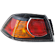 Driver Side, Outer Tail Light, with Bulb, Halogen, Clear Lens