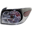 Passenger Side Tail Light, with Bulb, Halogen, Clear and Red Lens