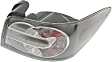 Passenger Side Tail Light, with Bulb, Halogen, Clear and Red Lens