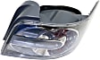 Passenger Side Tail Light, with Bulb, Halogen, Clear and Red Lens, CAPA CERTIFIED