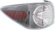 Driver Side Tail Light, with Bulb, Halogen, Clear and Red Lens
