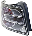 Driver Side Tail Light, with Bulb, Halogen, Clear and Red Lens, CAPA CERTIFIED