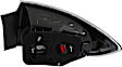 Driver Side Tail Light, without Bulb, Halogen, Clear and Red Lens
