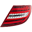 Passenger Side Tail Light, with Bulb, LED, Clear and Red Lens, 12-15 Coupe/12-14 Sedan