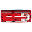 Passenger Side Tail Light, with Bulb, Halogen, Clear and Red Lens, Base Model