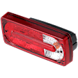 Passenger Side Tail Light, with Bulb, Halogen, Clear and Red Lens, Base Model