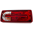 Driver Side Tail Light, with Bulb, Halogen, Clear and Red Lens, Base Model