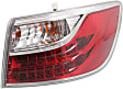 2010-2012 Mazda CX-9 - Passenger Side, Outer Tail Light, with Bulb, Halogen, Clear and Red Lens