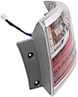 2010-2012 Mazda CX-9 - Passenger Side, Outer Tail Light, with Bulb, Halogen, Clear and Red Lens
