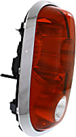 Driver Side Tail Light, without Bulb, Halogen, Clear and Red Lens