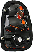 Driver Side Tail Light, without Bulb, Halogen, Clear and Red Lens