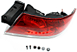 Passenger Side Tail Light, without Bulb, Halogen, Clear and Red Lens, ES/LS Models, 4 Cyl., 2.0L Engine, Sedan