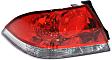 Driver Side Tail Light, without Bulb, Halogen, Clear and Red Lens, ES/LS Models, 4 Cyl., 2.0L Engine, Sedan